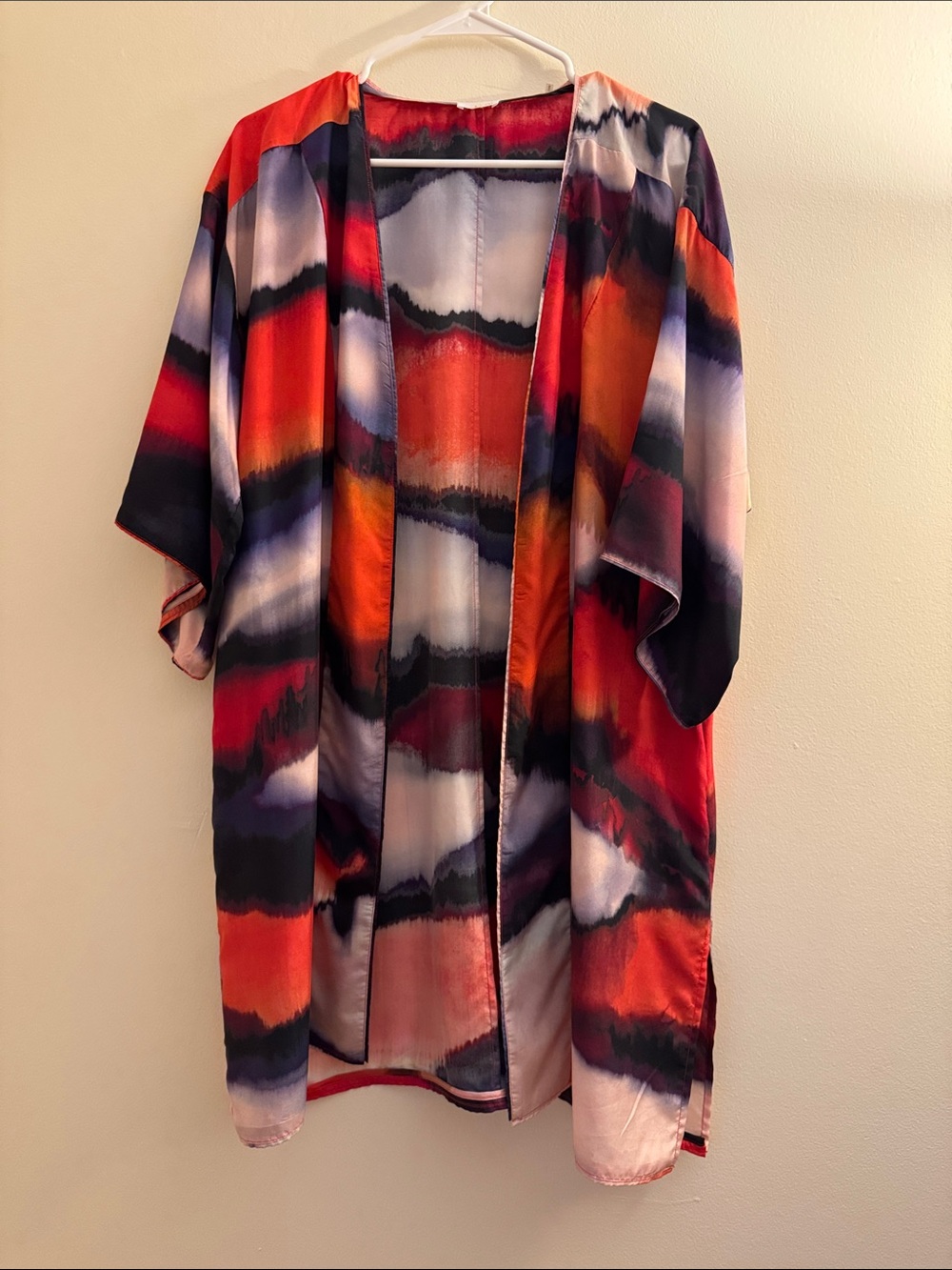 ECRU Silk Watercolor Duster